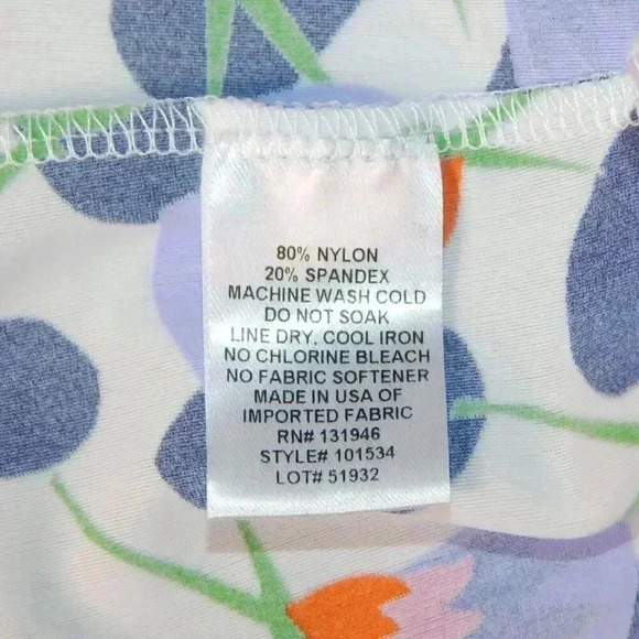 Jude Connally Dancing Lilies Maxi Dress Size Small Blue White Pockets Jude Cloth - Picture 5 of 5